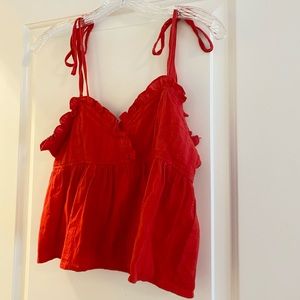 Cute red boutique tank